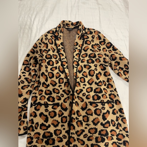 New Talbots leopard sweater blazer - Picture 5 of 6